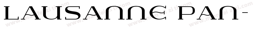 Lausanne Pan字体转换